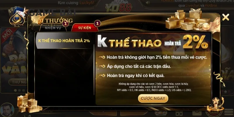 YO88 3 Khuyến mãi độc quyền tại sàn cược Yo88